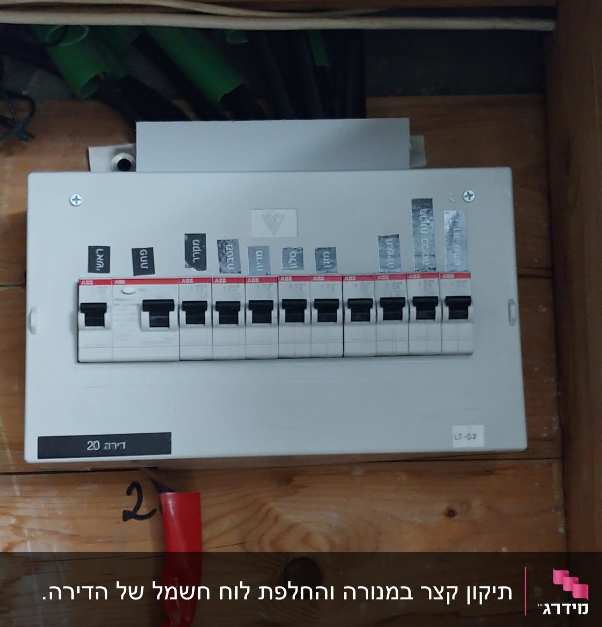 קופסת מפסקים חדשה עבודה של עימנואל